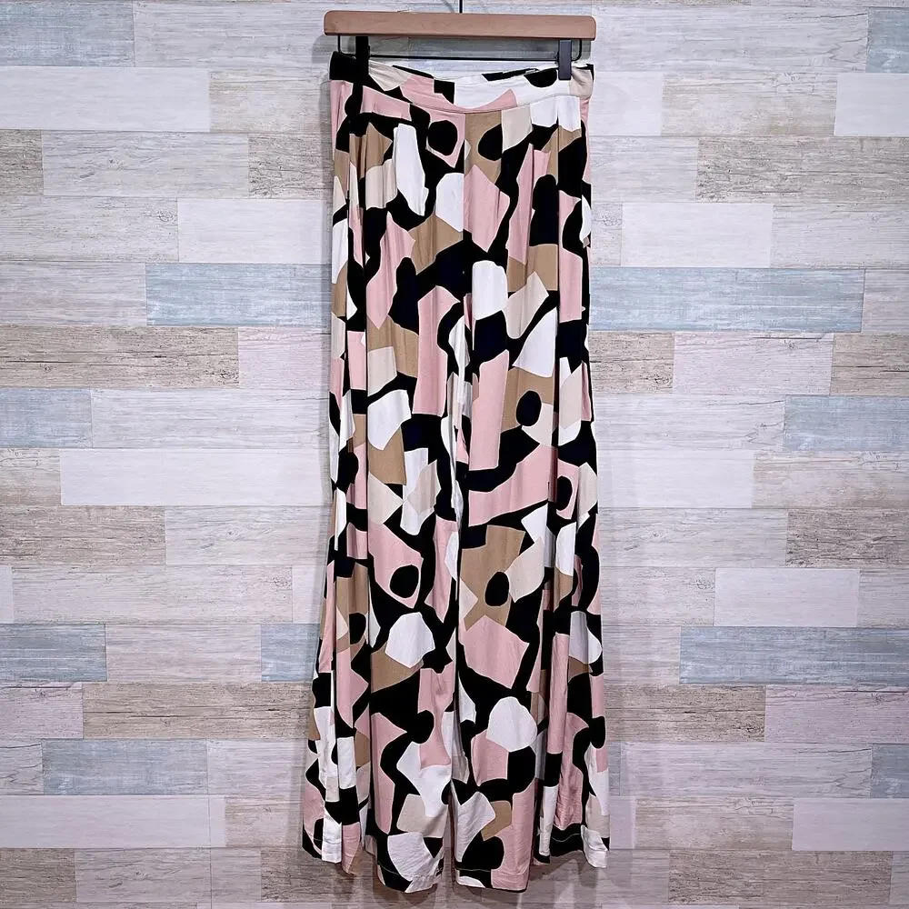 COREY LYNN CALTER Abstract Wide-Leg Pants Stretch Anthropologie Womens Small - Picture 6 of 11